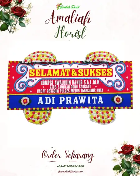 Papan Bunga Ucapan Selamat Bicak