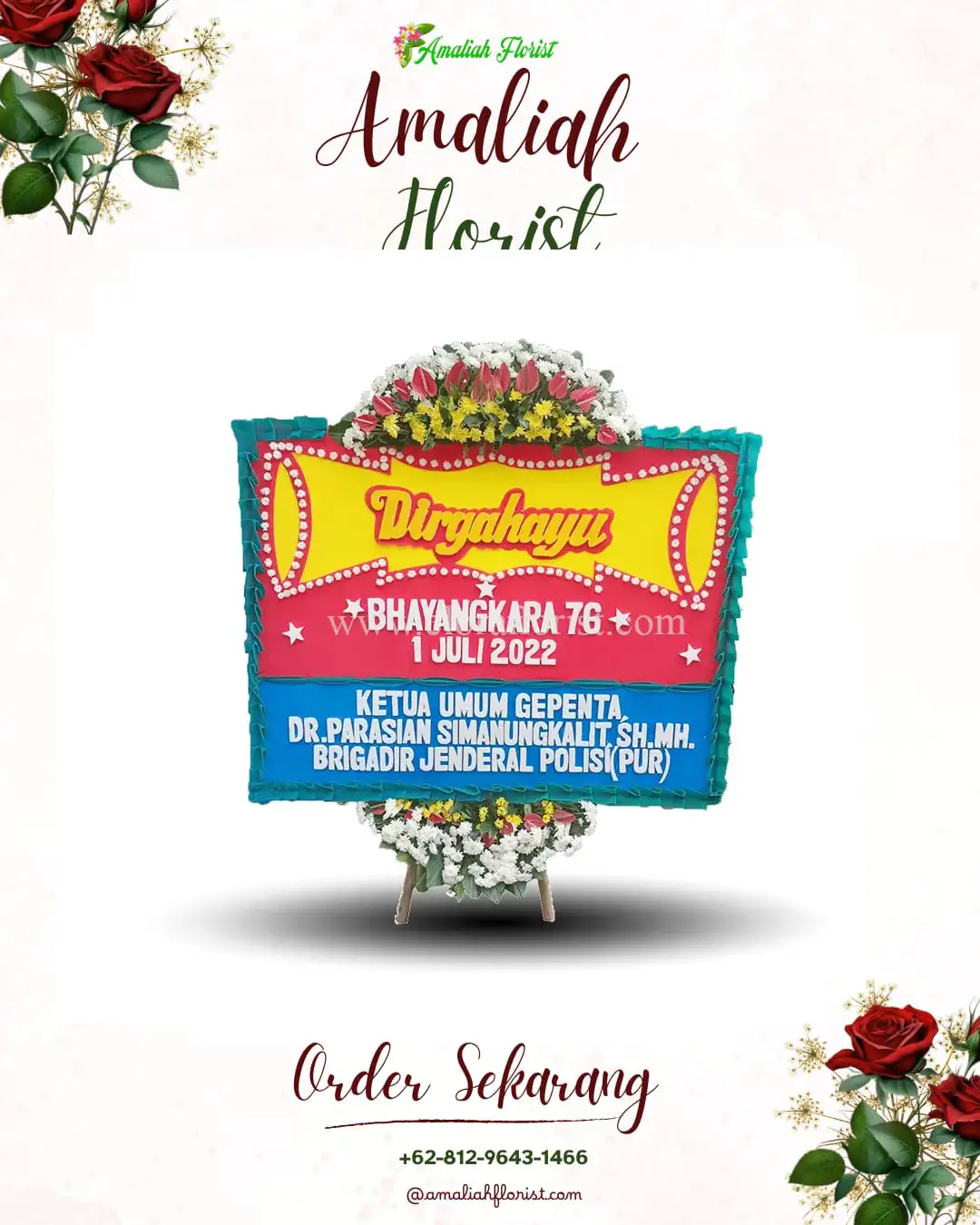 Papan Bunga HUT Ulang Tahun Bicak